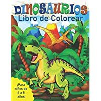 Dinosaurios Libro de Colorear para Niños de 4 a 8 Años